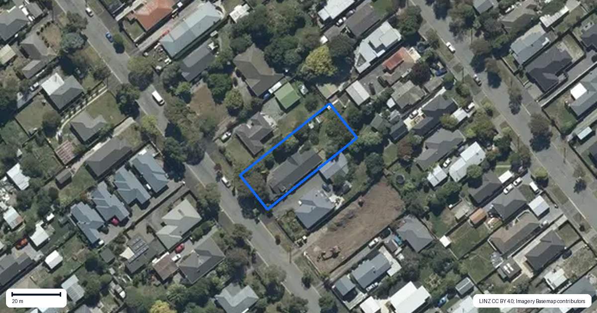 Property context map for 25 Flemington Avenue, North New Brighton, Christchurch
