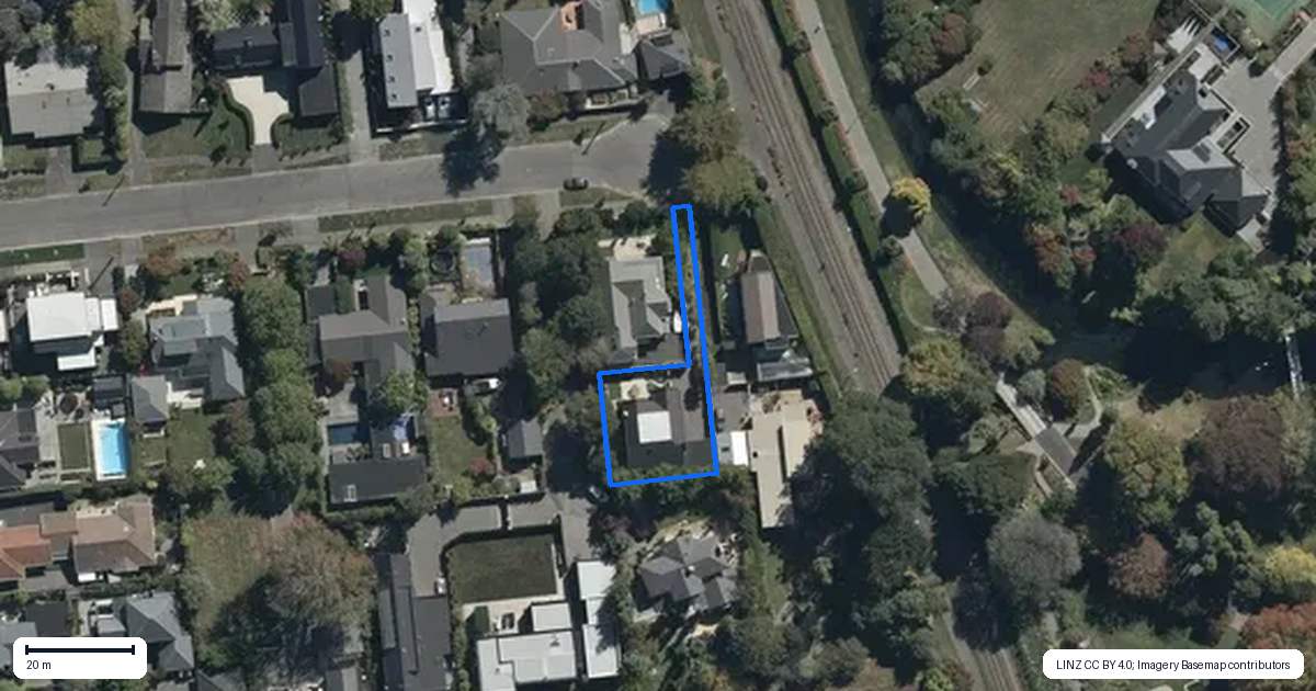 Property context map for 18A Daresbury Lane, Fendalton, Christchurch