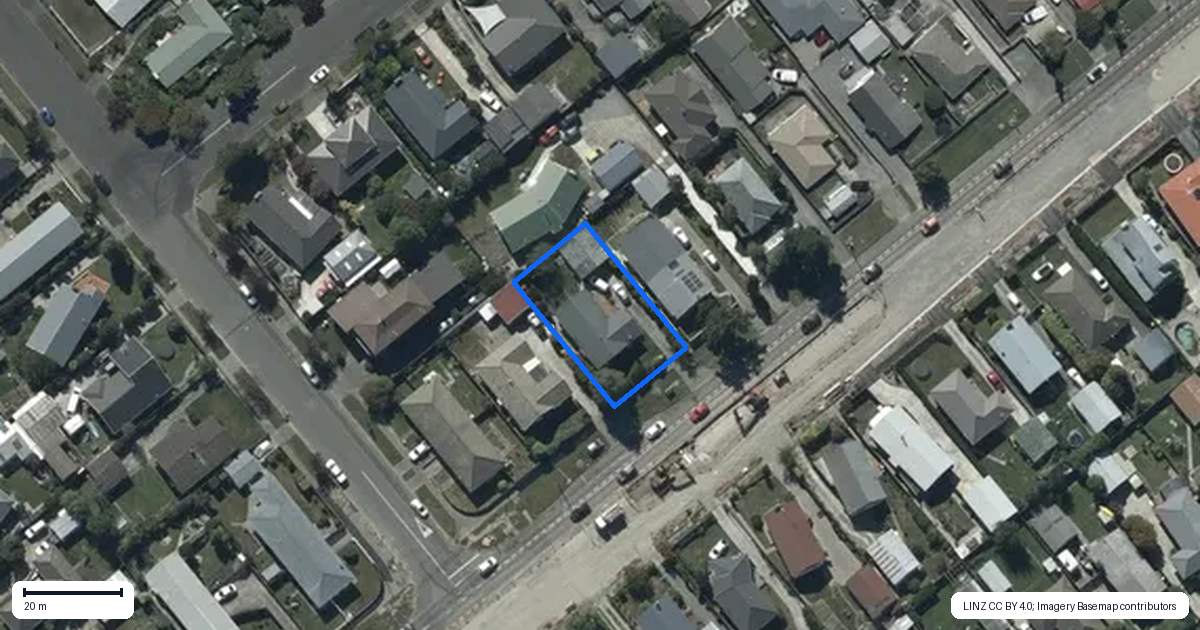 Property context map for 168 Halswell Road, Hillmorton, Christchurch
