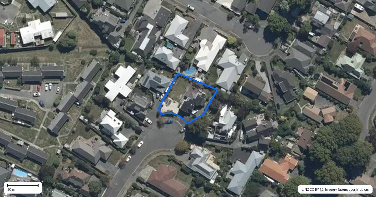 Property context map for 21 Clotilda Place, Bishopdale, Christchurch