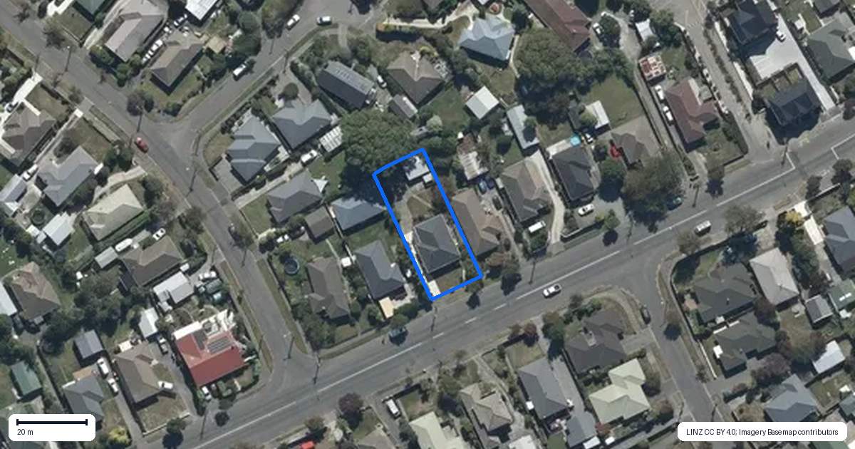 Property context map for 47 Farrington Avenue, Bishopdale, Christchurch