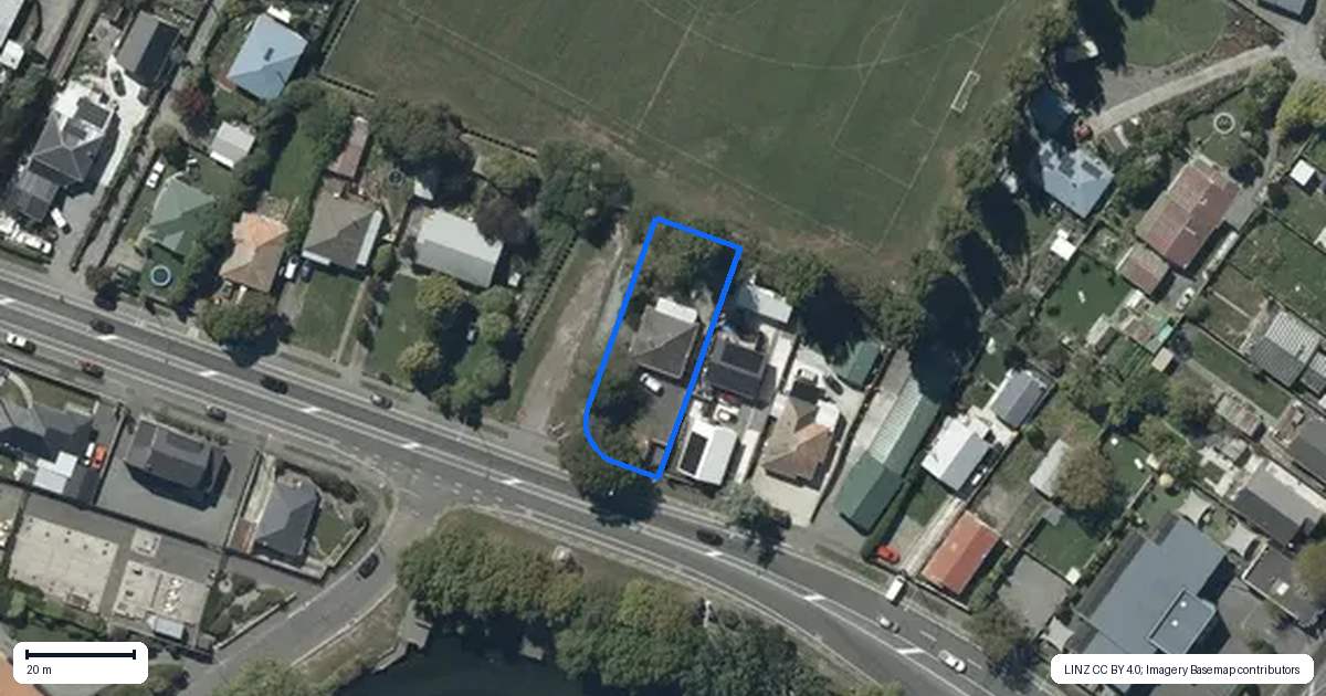 Property context map for 589 Ferry Road, Woolston, Christchurch