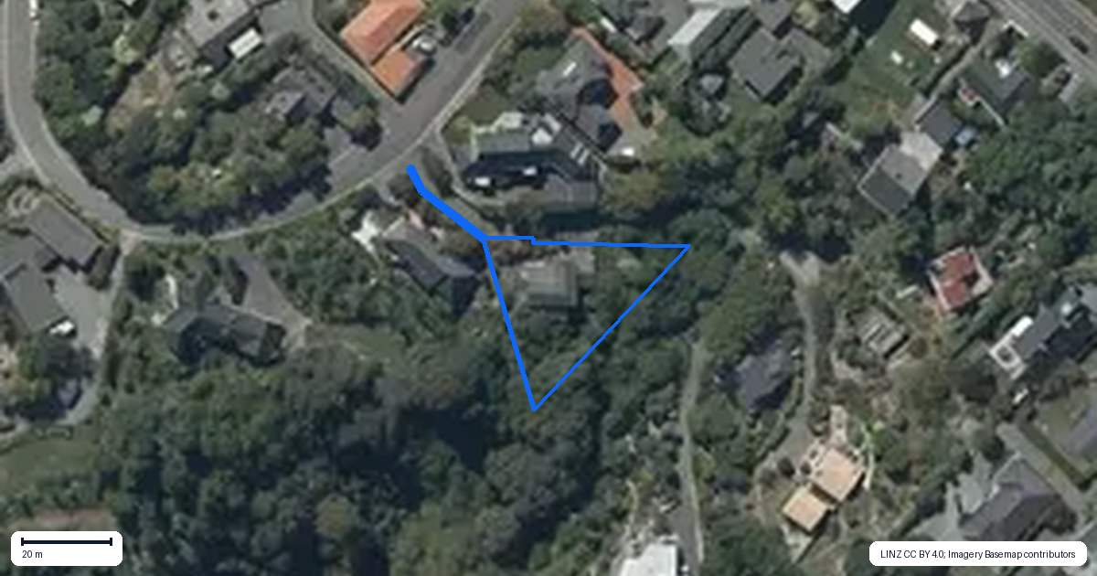 Property context map for 17 Kiteroa Place, Cashmere, Christchurch