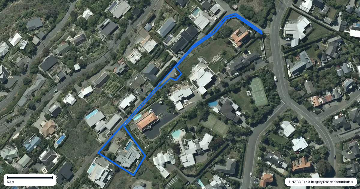 Property context map for 7 Scarborough Fare, Scarborough, Christchurch