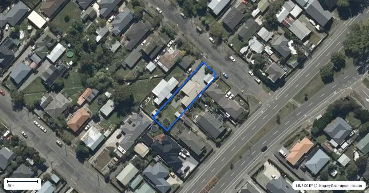 Property context map for 74 Dacre Street, Linwood, Christchurch