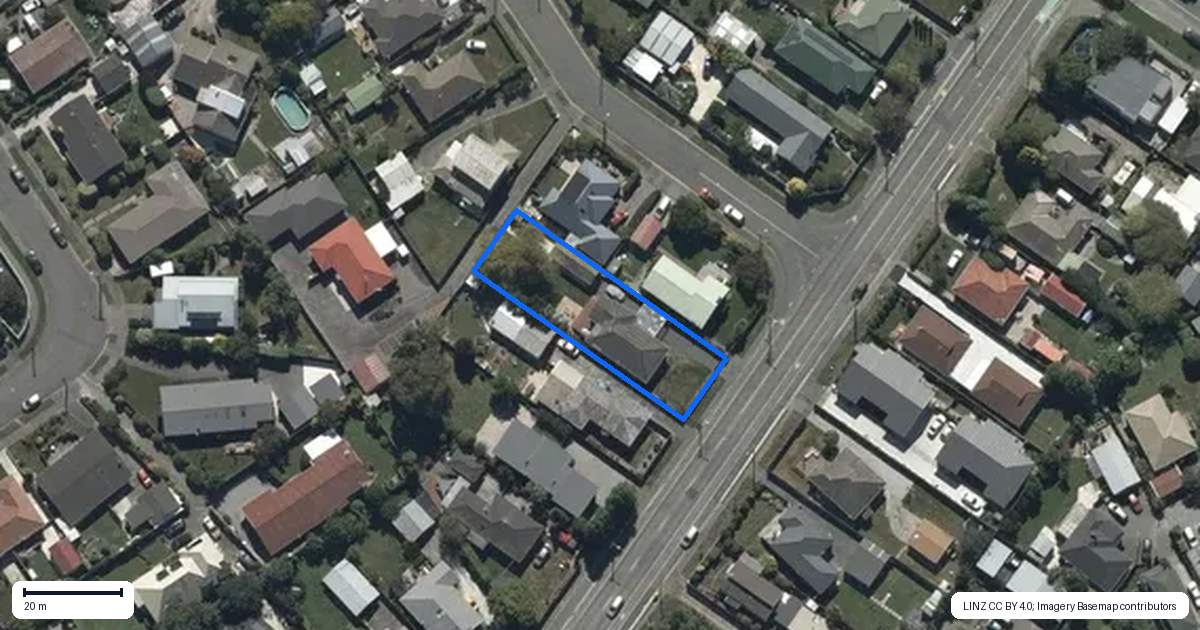 Property context map for 289 Westminster Street, Mairehau, Christchurch