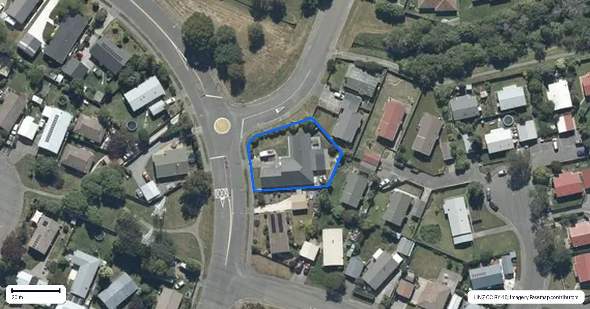 Property context map for 26 Vanguard Drive, Broomfield, Christchurch