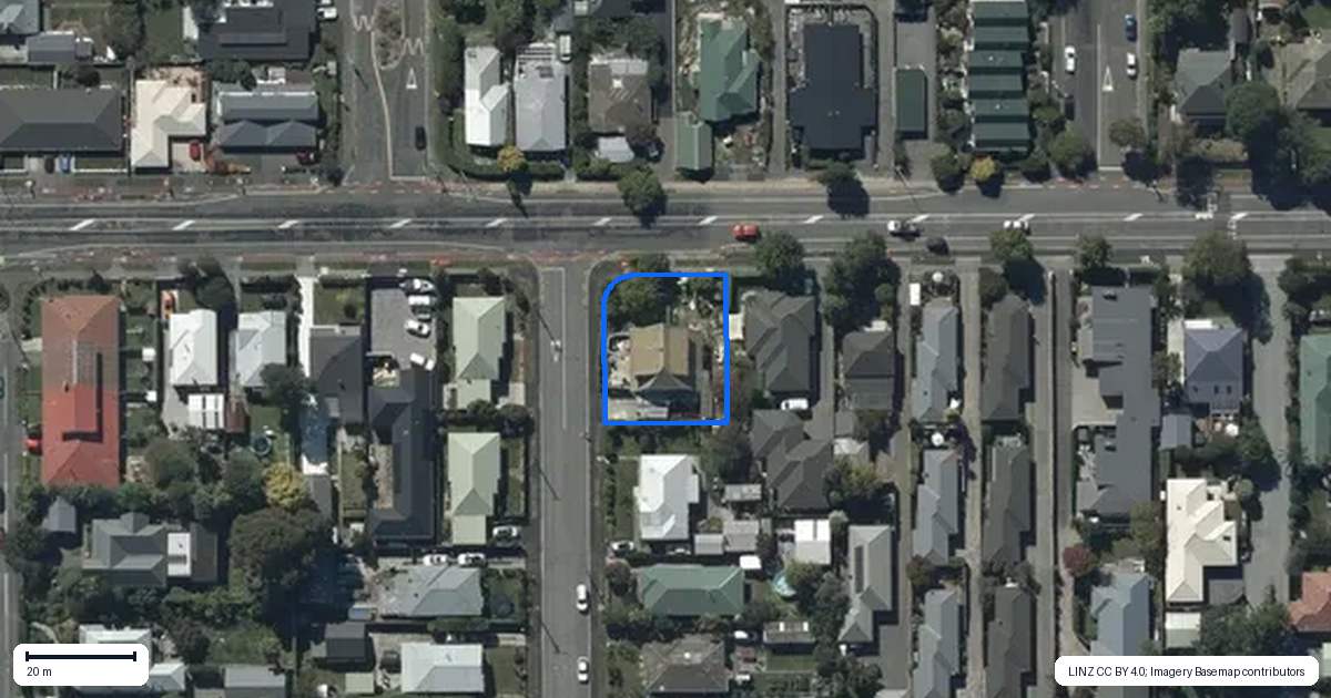 Property context map for 64 Tennyson Street, Sydenham, Christchurch