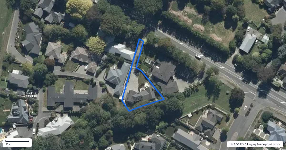 Property context map for 547 Harewood Road, Harewood, Christchurch
