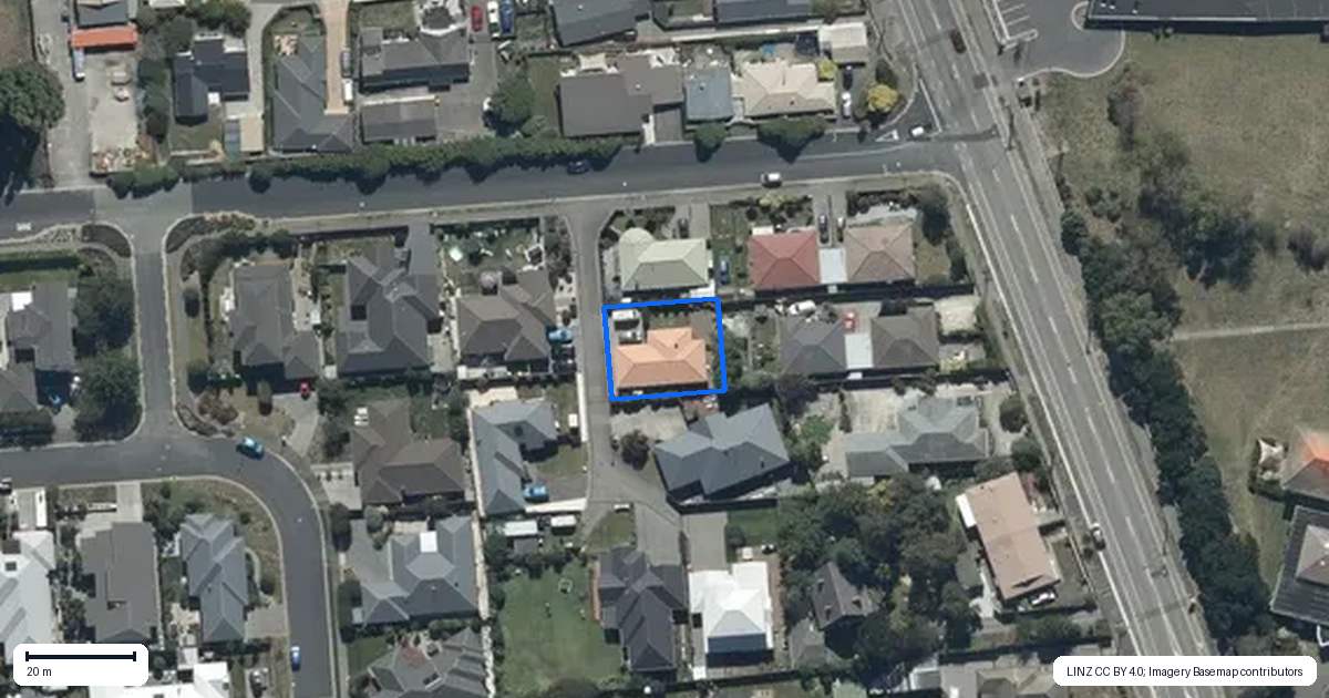 Property context map for 2 Suntory Lane, Burwood, Christchurch