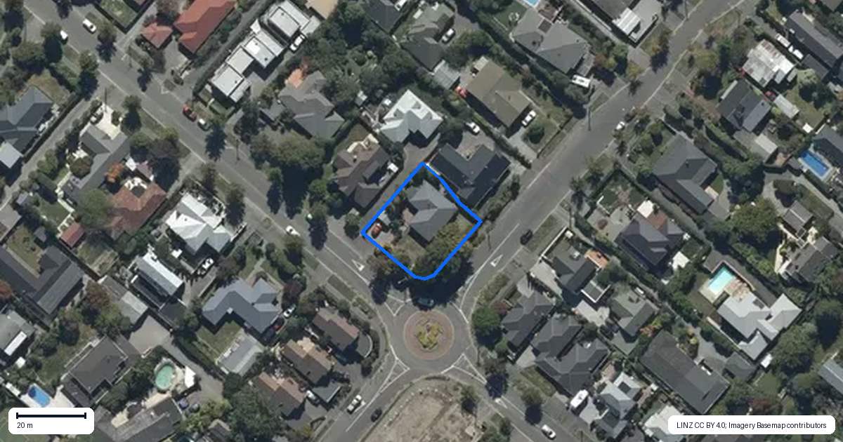 Property context map for 98 Hamilton Avenue, Ilam, Christchurch