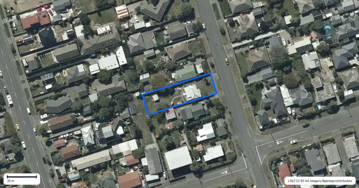 Property context map for 240 Pine Avenue, South New Brighton, Christchurch