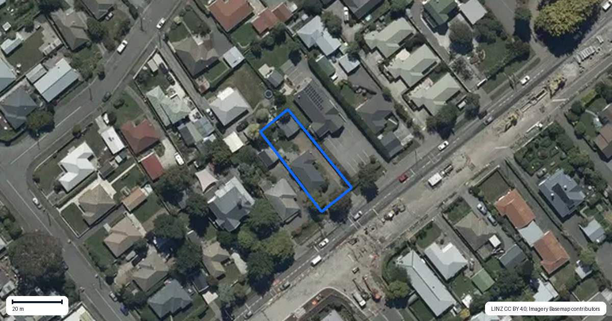 Property context map for 68 Halswell Road, Hillmorton, Christchurch