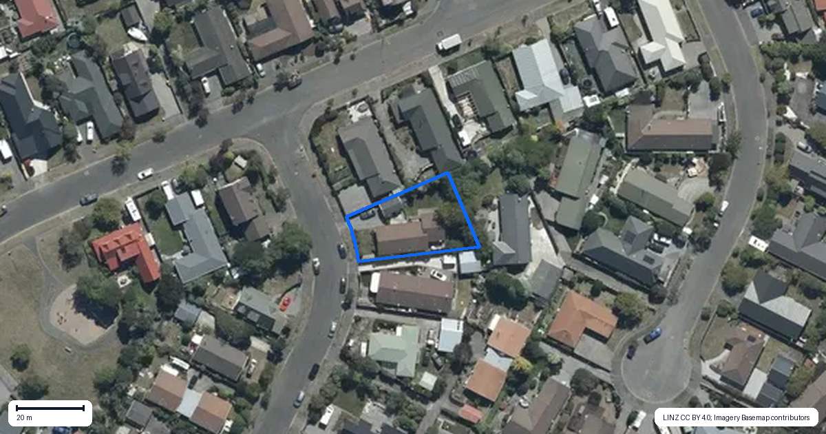 Property context map for 52 Valecrest Avenue, Parklands, Christchurch