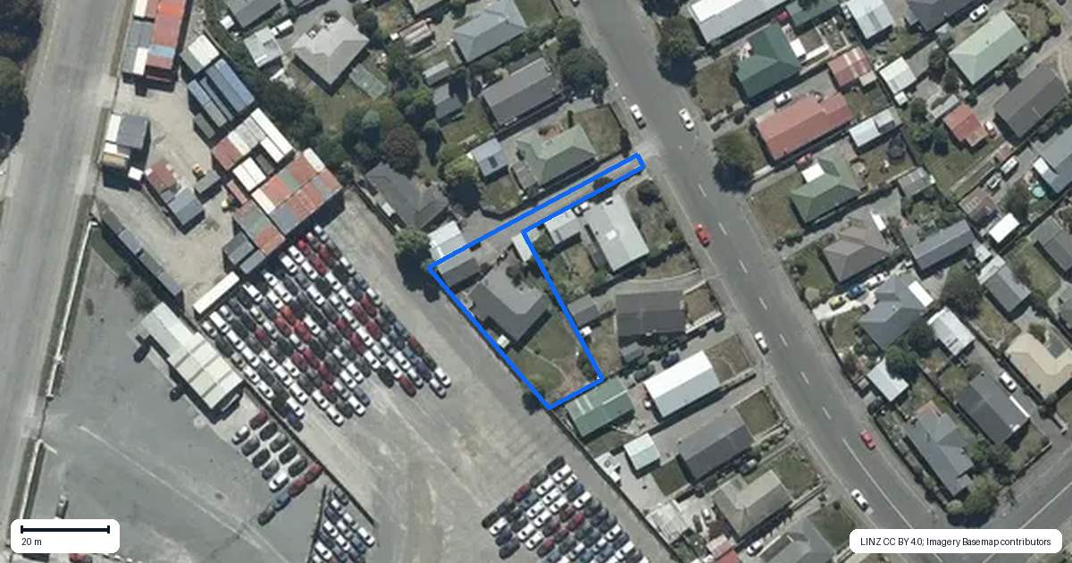 Property context map for 67 Boston Avenue, Hornby, Christchurch