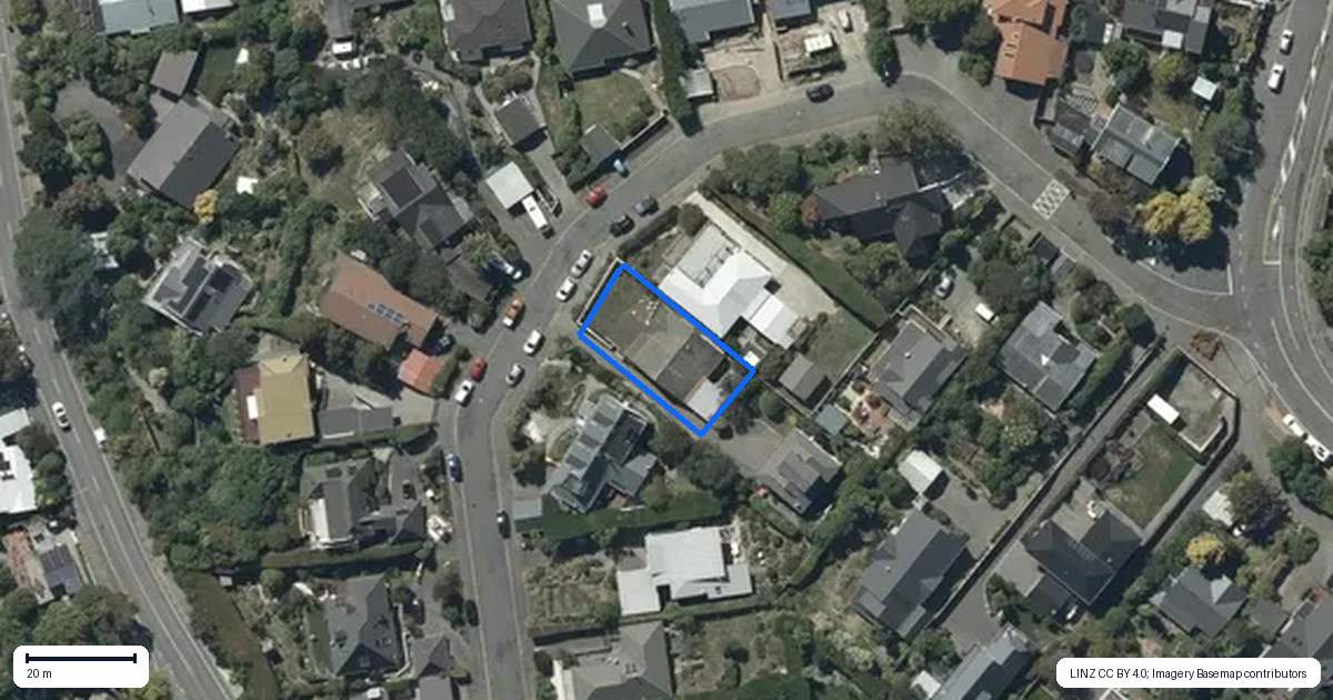 Property context map for 11 Westenra Terrace, Cashmere, Christchurch