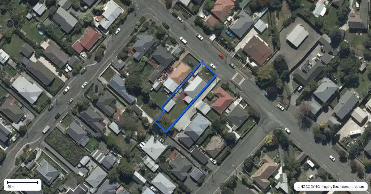 Property context map for 102 Aylesford Street, Mairehau, Christchurch