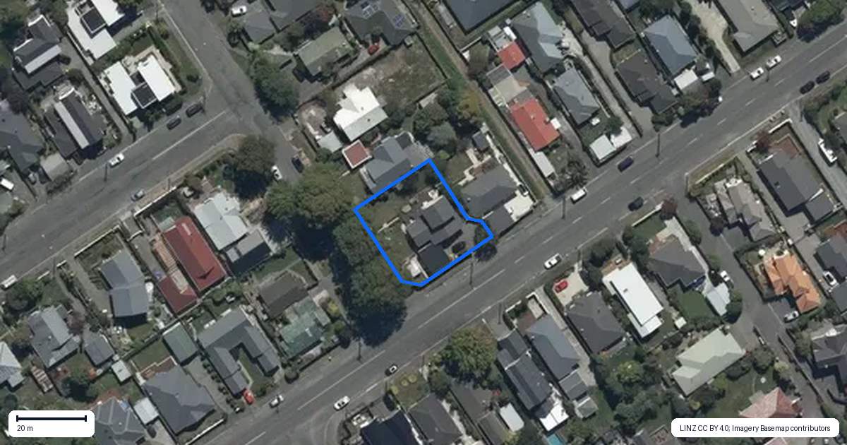 Property context map for 2 Kenwyn Avenue, St Albans, Christchurch