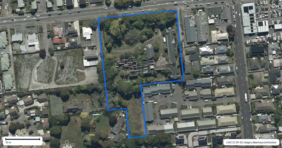 Property context map for 265 Riccarton Road, Upper Riccarton, Christchurch
