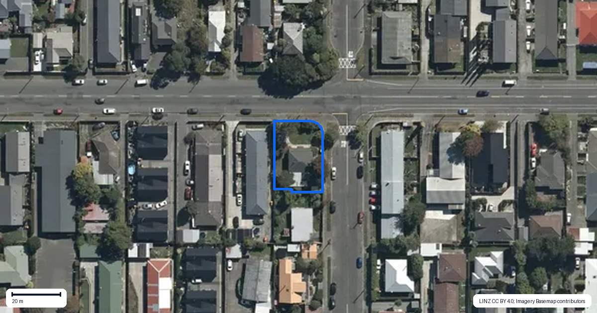Property context map for 546 Gloucester Street, Linwood, Christchurch
