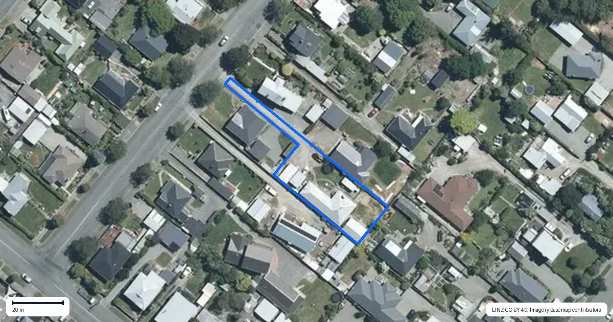 Property context map for 28A Harborough Street, Watlington, Timaru