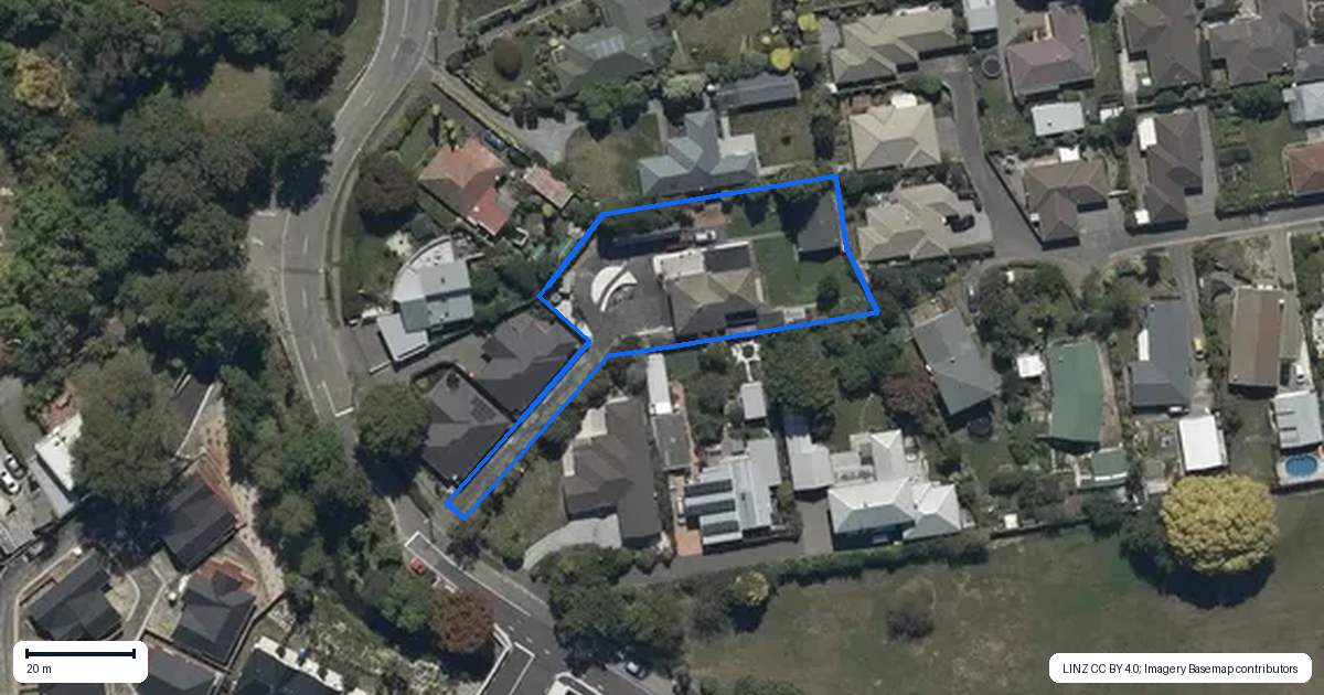 Property context map for 43 Banks Avenue, Dallington, Christchurch