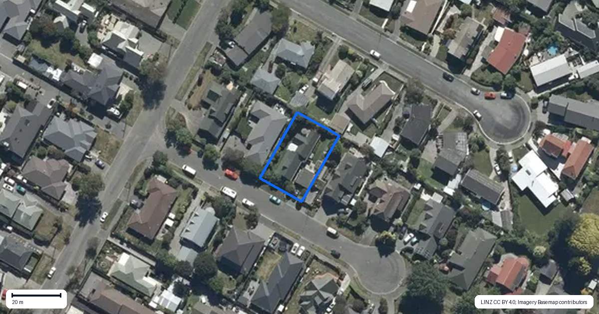 Property context map for 5 Pasadena Place, Harewood, Christchurch