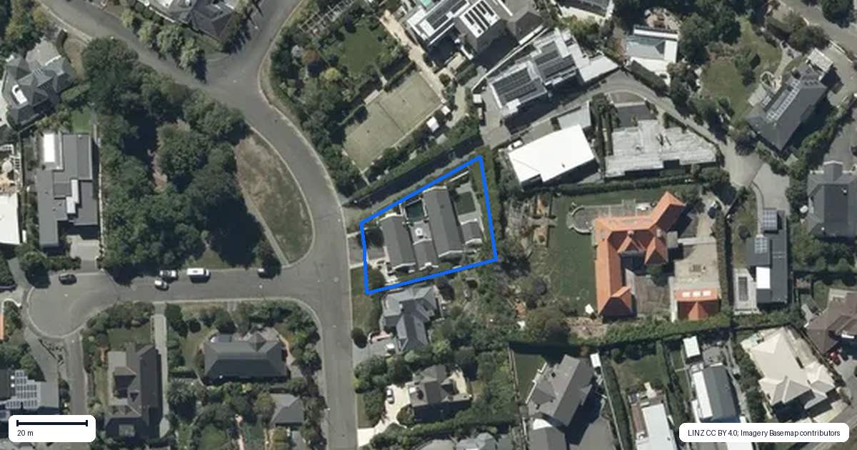 Property context map for 41 Bengal Drive, Cashmere, Christchurch