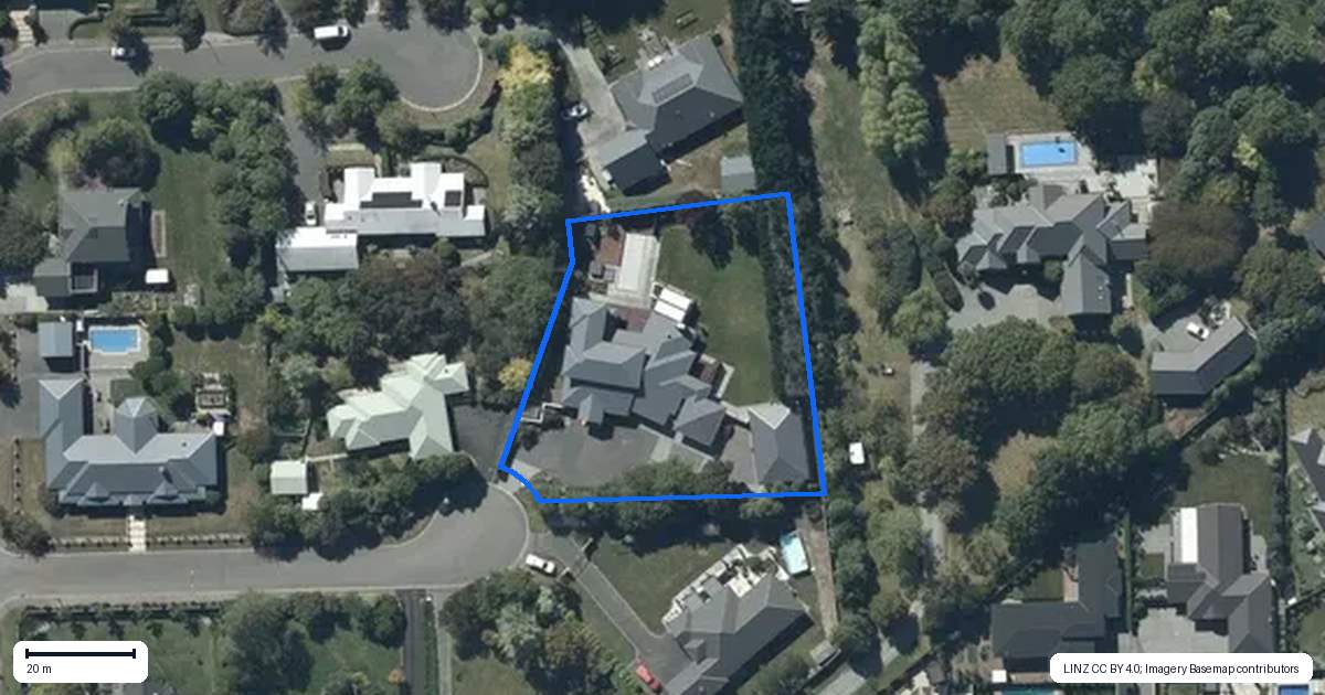 Property context map for 11 Logan Close, Prebbleton