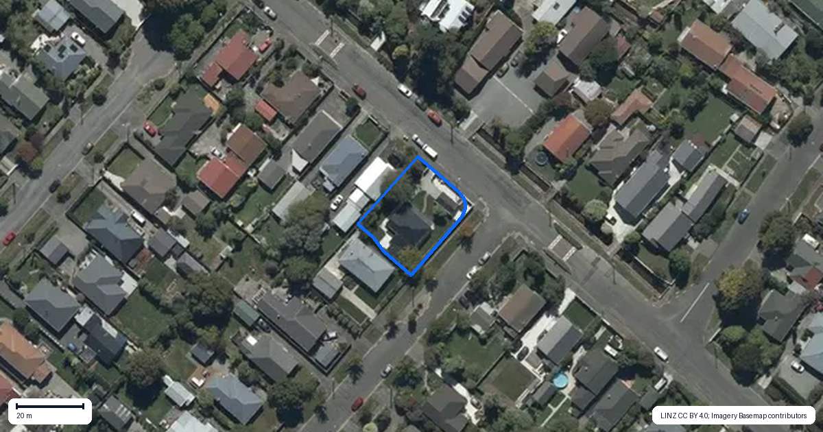 Property context map for 68 Aylesford Street, Mairehau, Christchurch