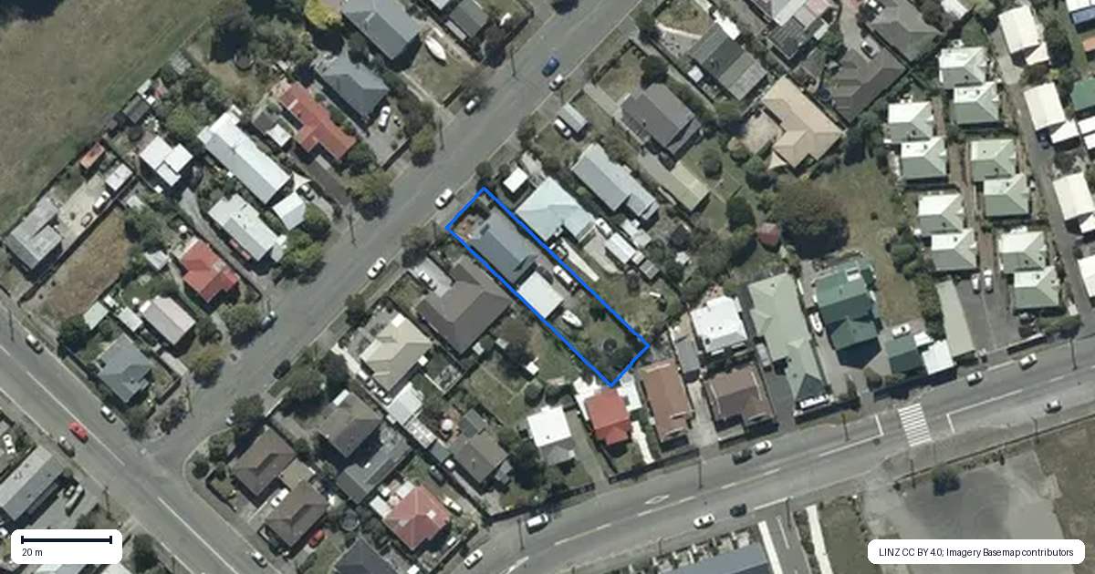 Property context map for 129 Lonsdale Street, New Brighton, Christchurch