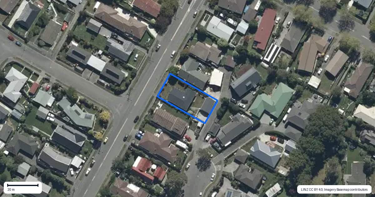 Property context map for 188 Highsted Road, Casebrook, Christchurch