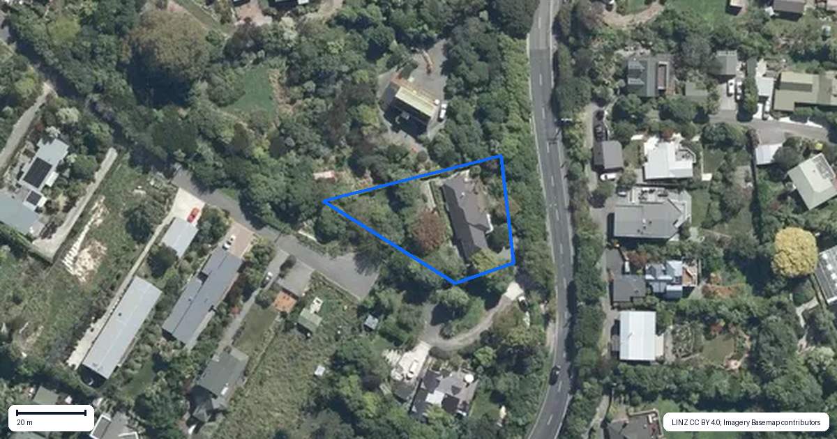 Property context map for 34 Main Road, Governors Bay