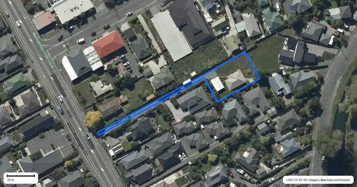 Property context map for 82B Wilsons Road South, Saint Martins, Christchurch