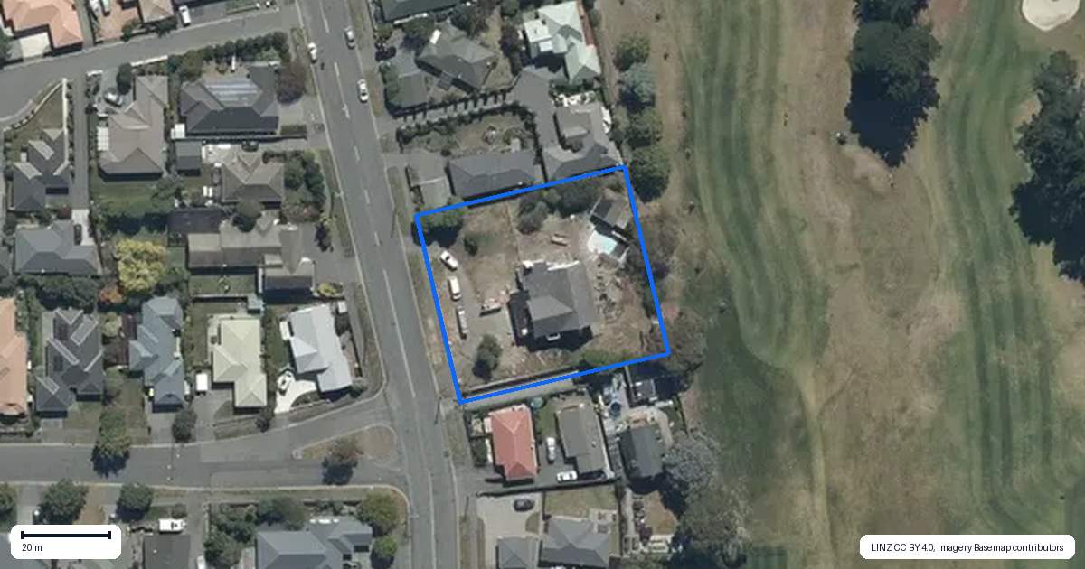 Property context map for 482 Bower Avenue, Parklands, Christchurch