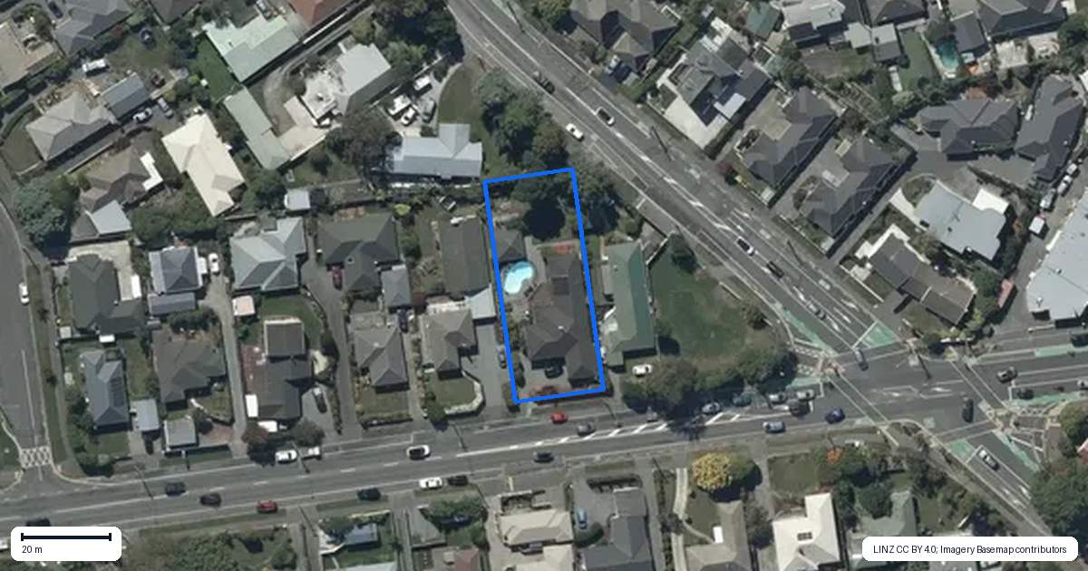 Property context map for 168 Cashmere Road, Hoon Hay, Christchurch