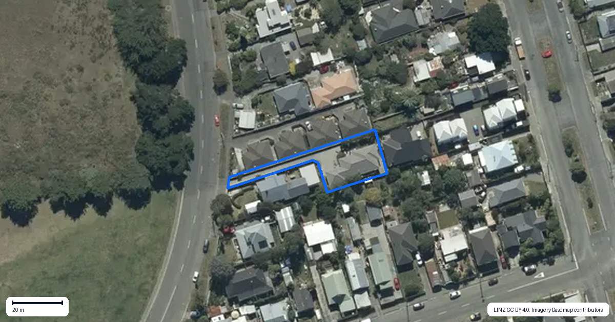 Property context map for 105A Union Street, New Brighton, Christchurch