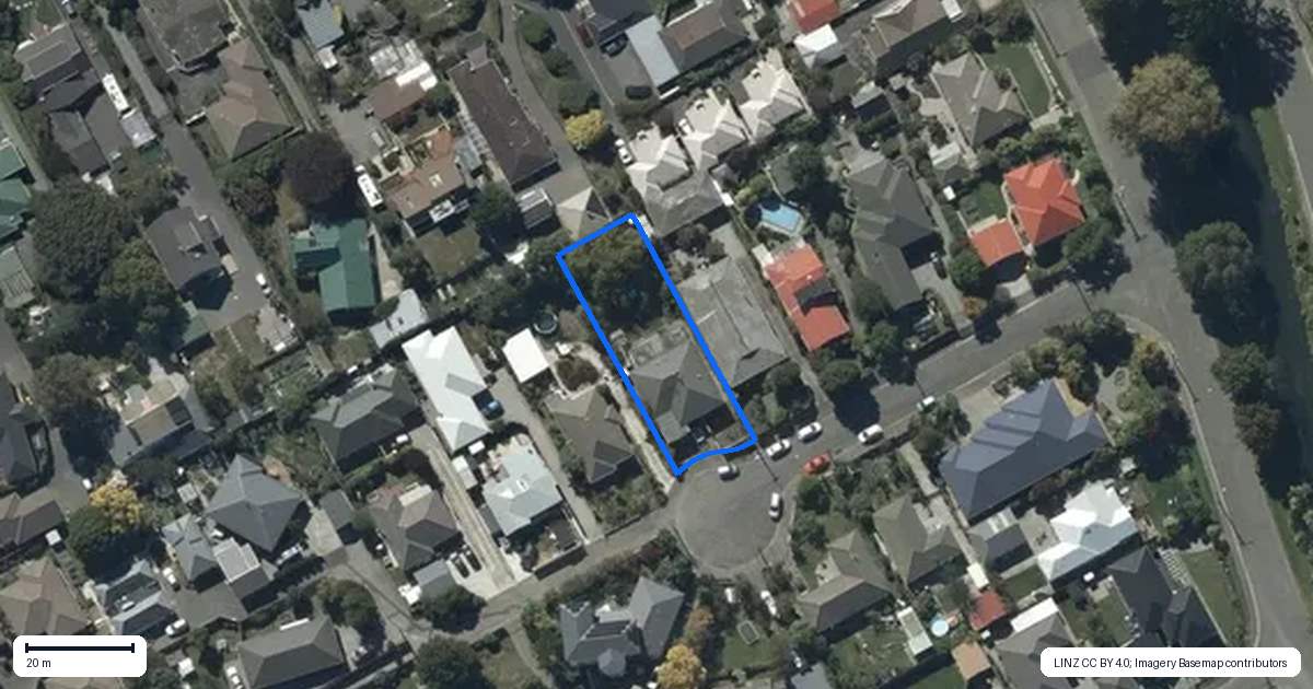 Property context map for 10 Claxton Place, Saint Martins, Christchurch