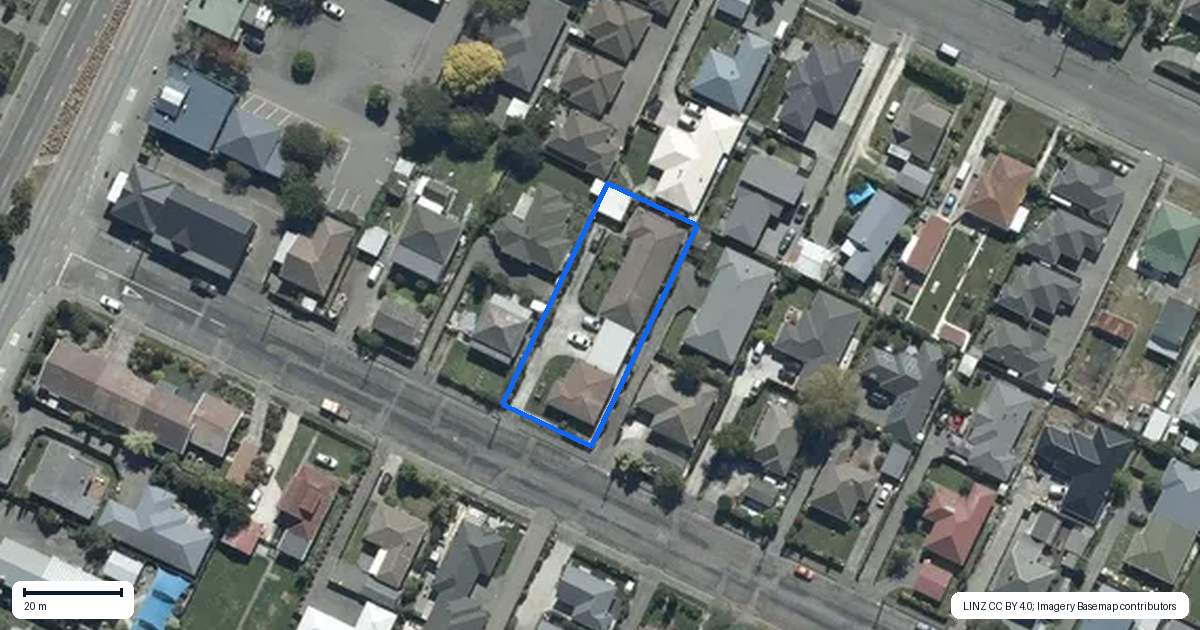Property context map for 1/11 Third Street, Belfast, Christchurch