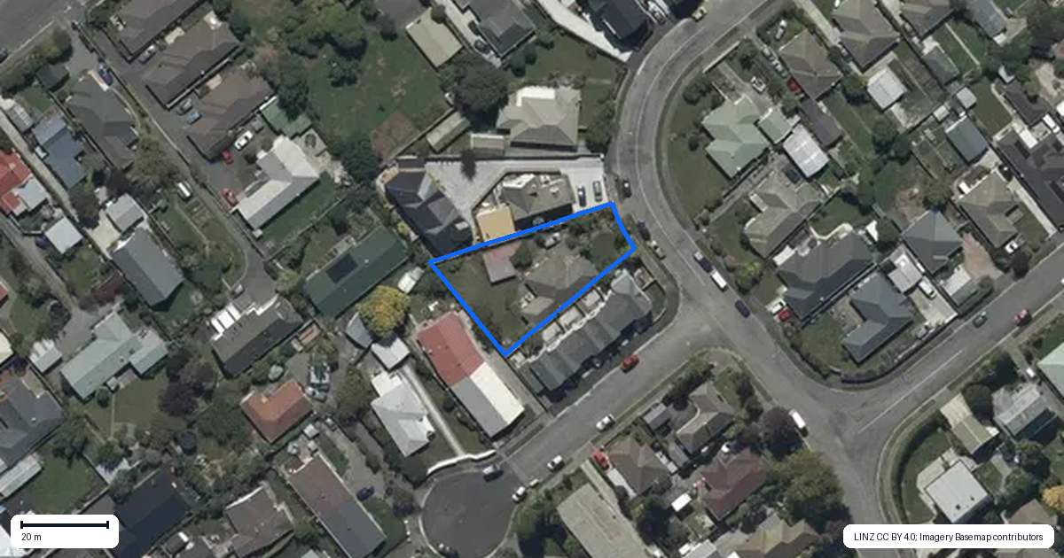 Property context map for 19 Evesham Crescent, Spreydon, Christchurch