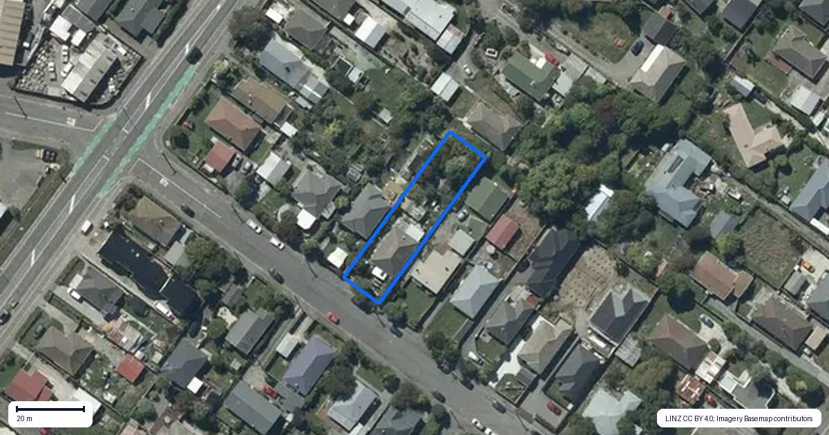 Property context map for 65 Barton Street, Woolston, Christchurch