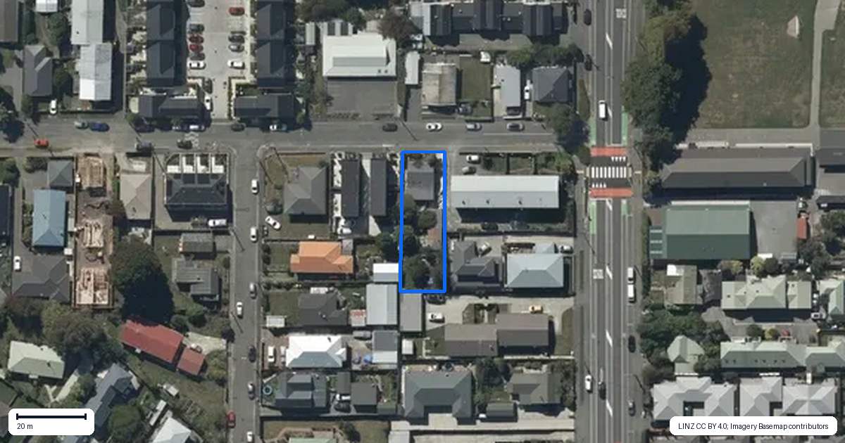Property context map for 40 Hargest Crescent, Sydenham, Christchurch
