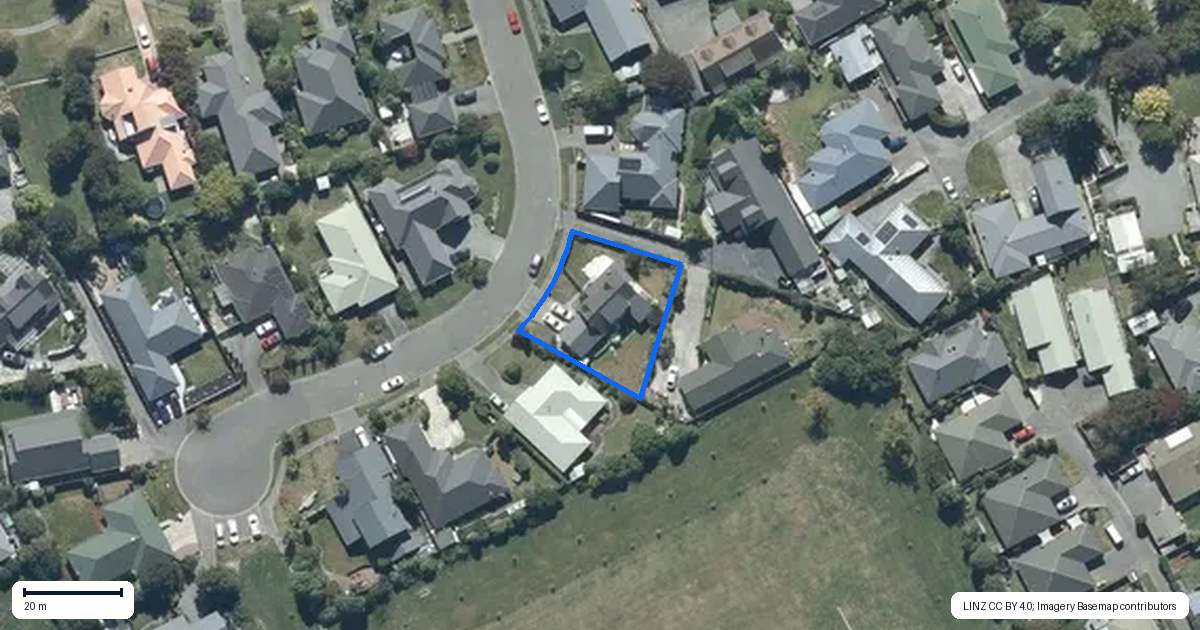 Property context map for 9 van Dieman Close, Templeton, Christchurch