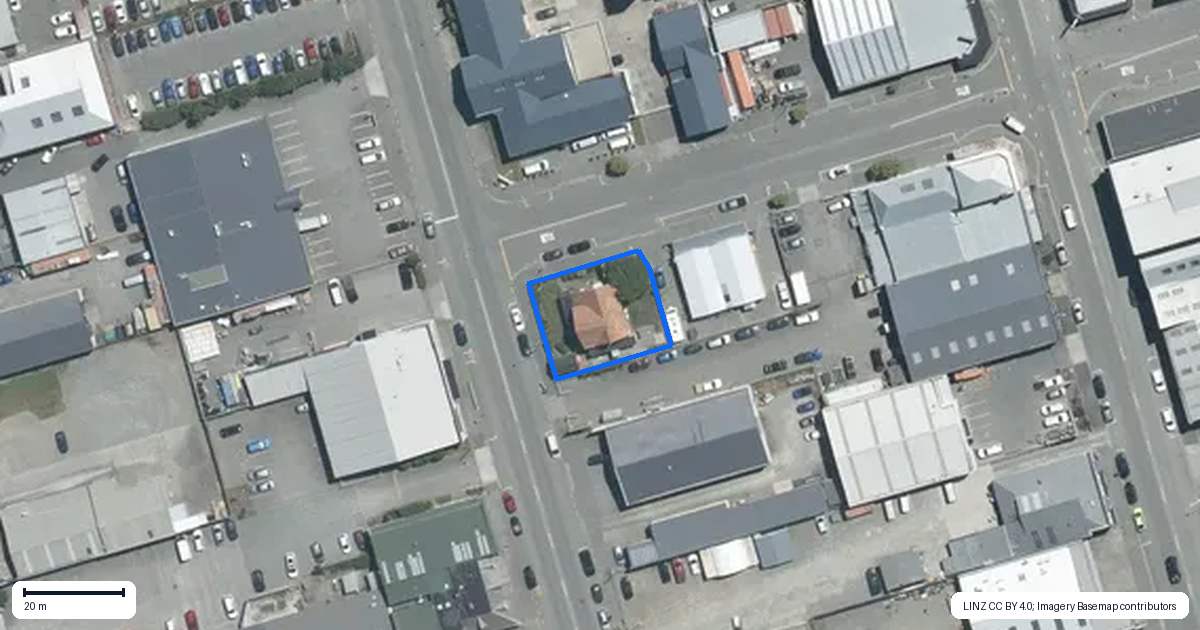 Property context map for 56 Woollcombe Street, Timaru
