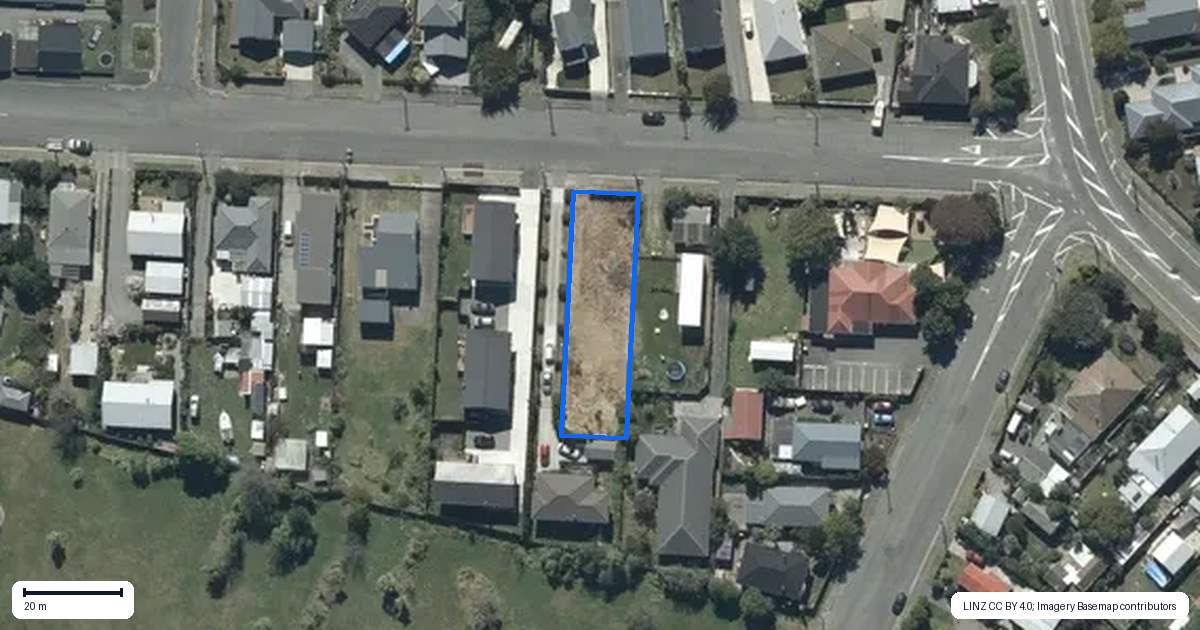 Property context map for 17 Rawson Street, New Brighton, Christchurch