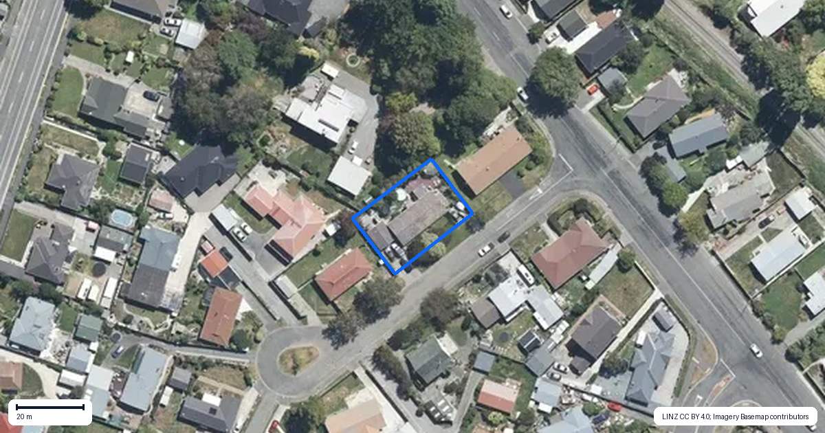 Property context map for 4 Evans Place, Kaiapoi