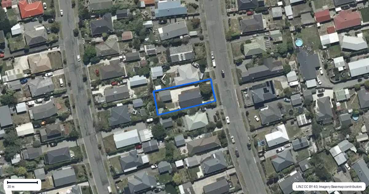 Property context map for 109 Effingham Street, North New Brighton, Christchurch