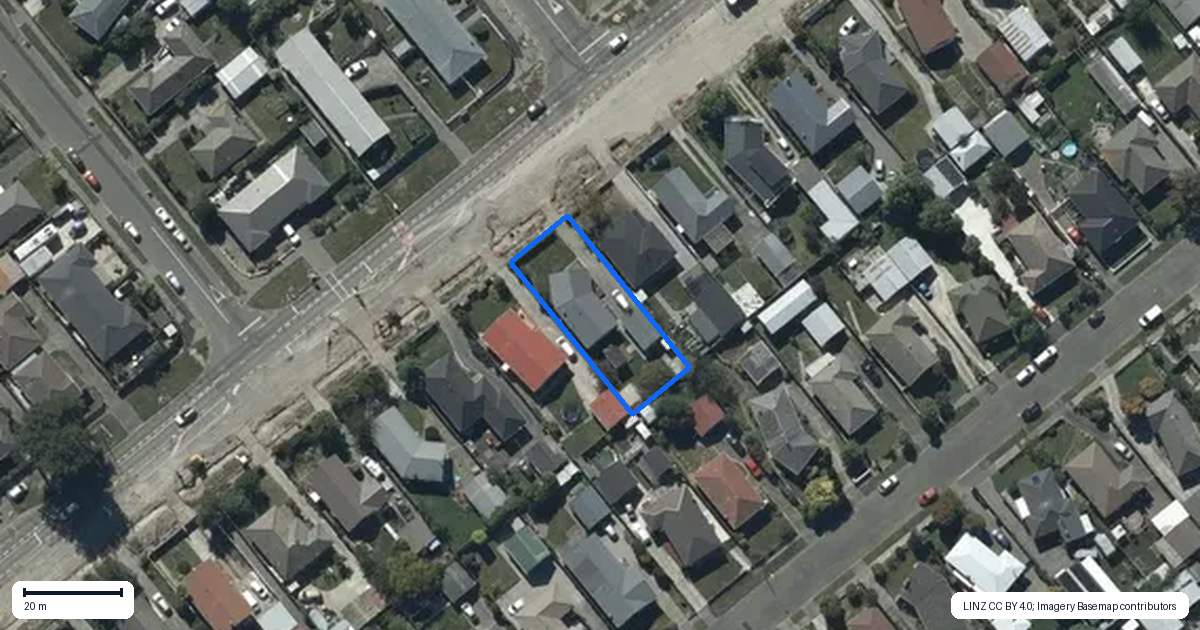 Property context map for 159 Halswell Road, Hillmorton, Christchurch