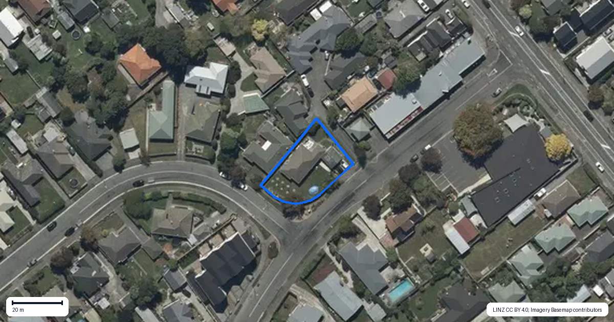 Property context map for 65 Evesham Crescent, Spreydon, Christchurch