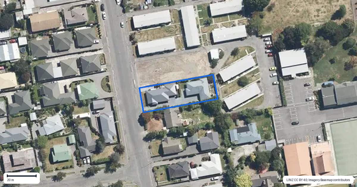 Property context map for 52A Durham Street, Rangiora